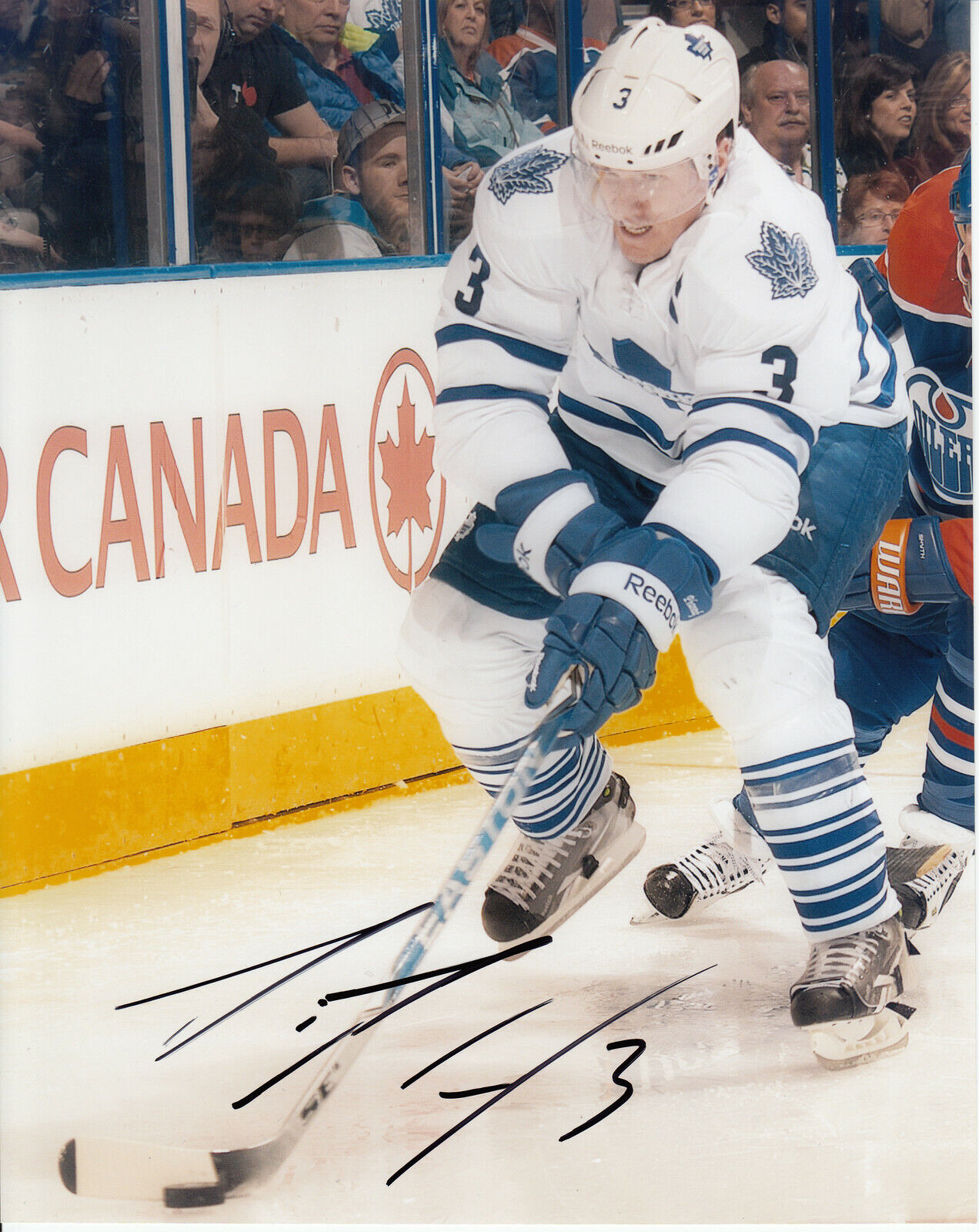 Dion Phaneuf #0 8x10 Signed Photo Poster painting w/ COA Toronto Maple Leafs 032419