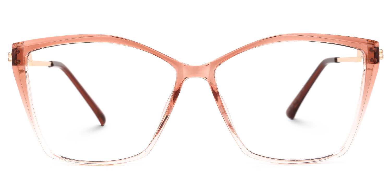 Gannon Orange Quadratisch Brille Orange