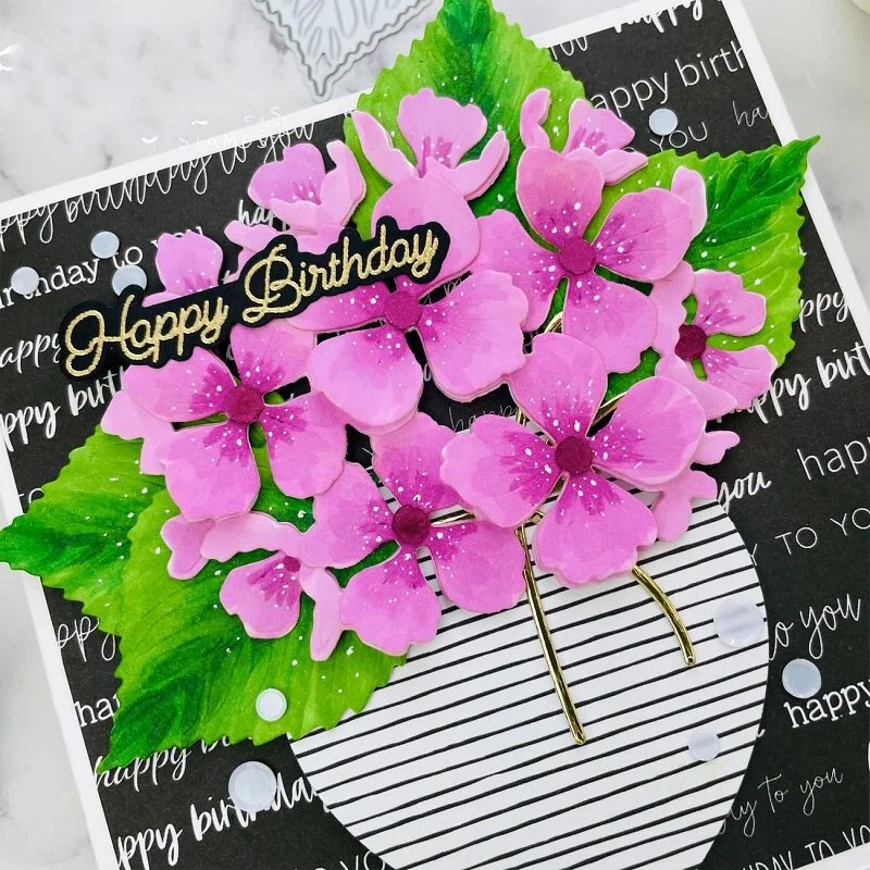 Piggy Craft metal cutting dies cut die mold Flower leaf decoration Scrapbook paper craft knife mould blade punch stencils dies