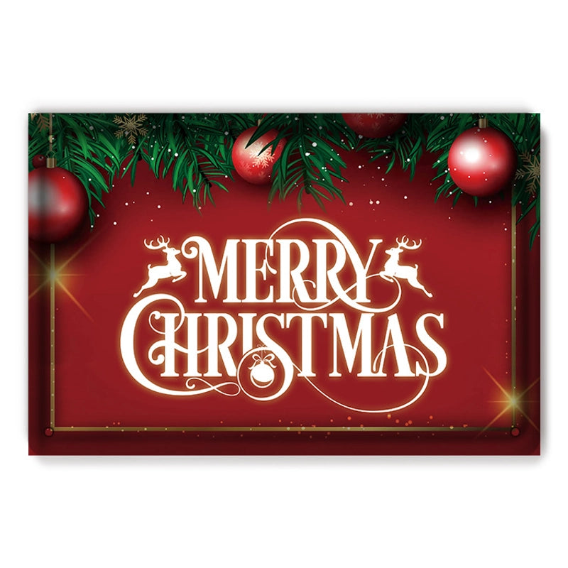 Christmas Cute Christmas Tree Santa Claus Letter Iron Holiday Party Festival Hanging Ornaments