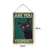 Black Cat - Wooden Signs - 20*30cm