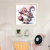 (US Only)Gnome Printed Cross Stitch Kit 40x40cm DIY 11CT Thread Art Needlework Home Decor