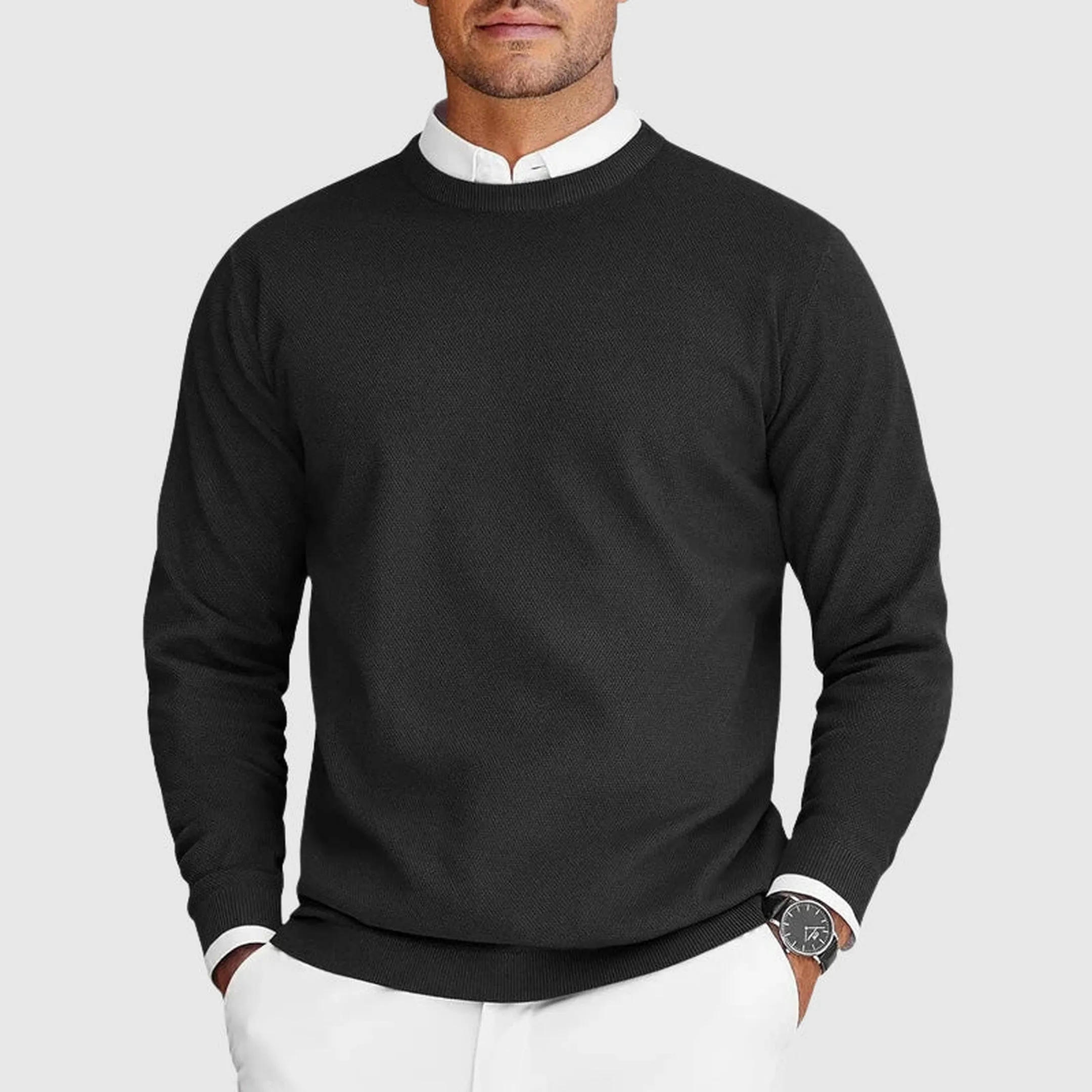 Men's Lightweight Knit Crewneck Jumper &ndash; Everyday Layering