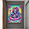 Halloween Skeleton-11CT Stamped Cross Stitch 50*65cm/19.69*25.59in(Big Size)