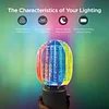Lampe House Creative 3D Dotted Aurora Table Lamp - RGB Visualization Lamp, 360 Rotating Multicolor Night Light Rechargeable Battery Powered Dimmable LED Lamp