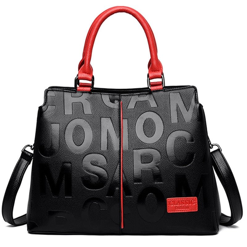 2 Layers Retro Sac 2022 Ladies Hand Bag Letter Leather Woman Handbag Luxury Designer Totes Women Bag Large Capacity Brand Bags