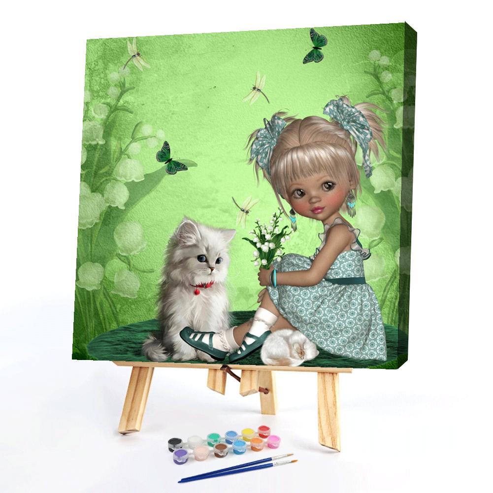 

40*40CM - Paint By Numbers - Cartoon Doll, 501 Original