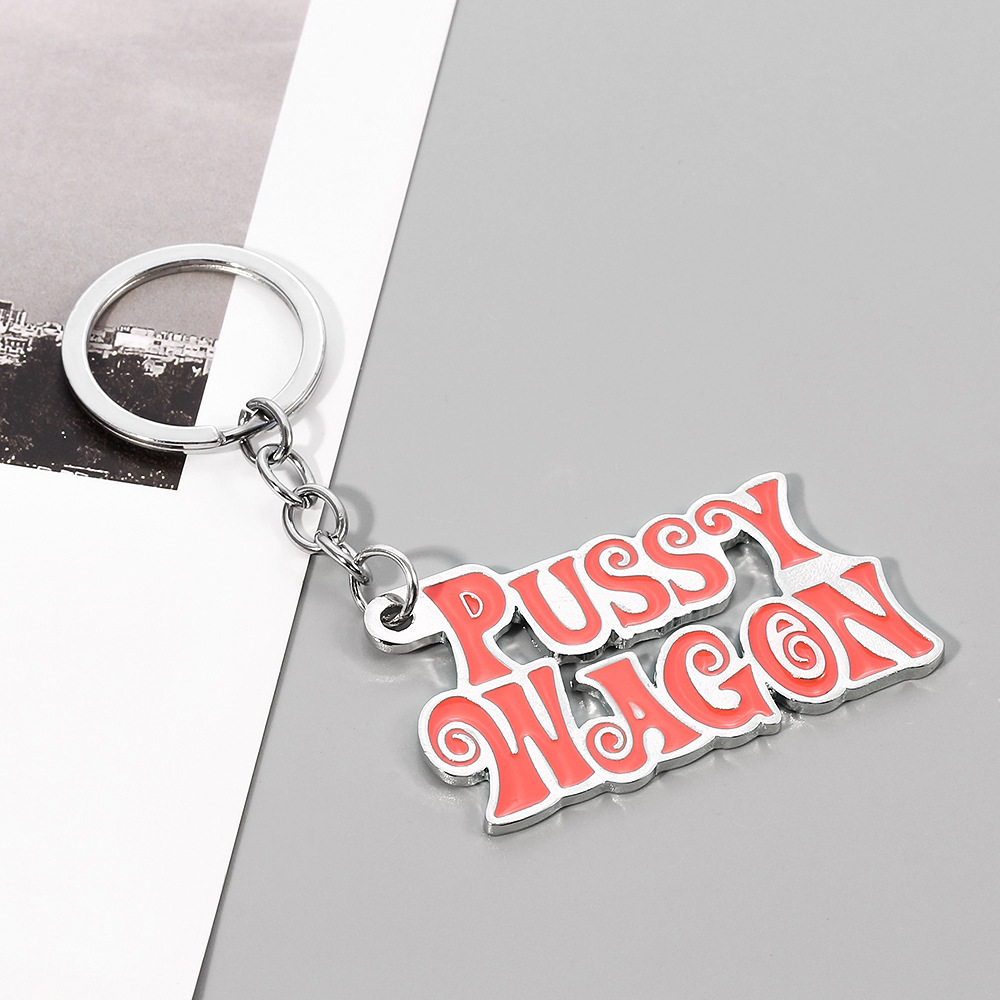 Hot-selling Movie and TV Peripheral Bill  Keychain English Pussy Wagon Alloy
