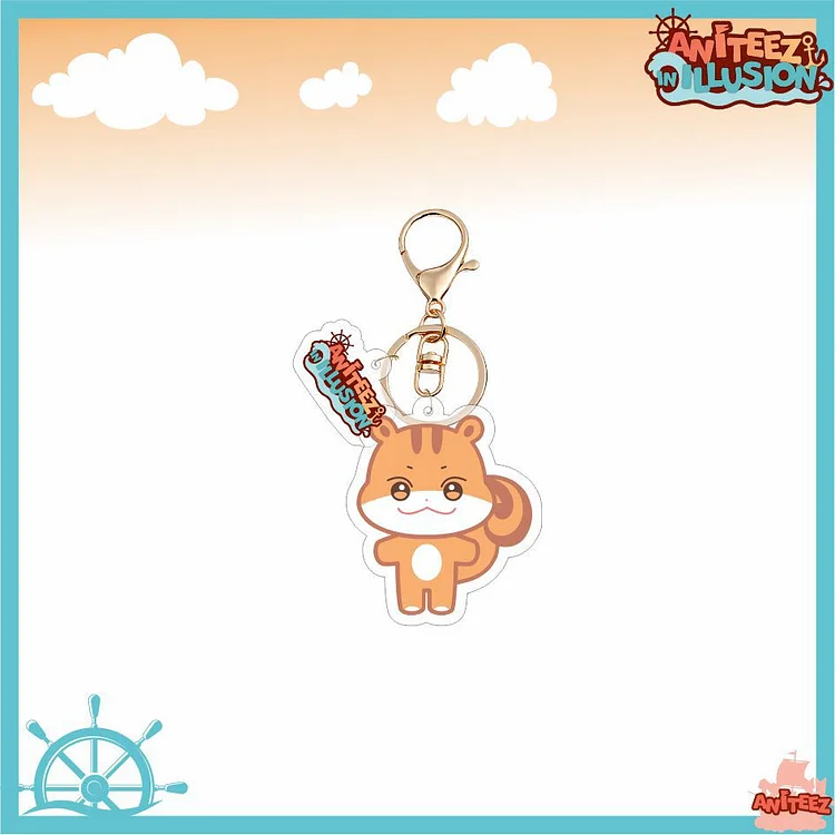 ATEEZ Aniteez In Illusion Acrylic Keychain officialateezshop