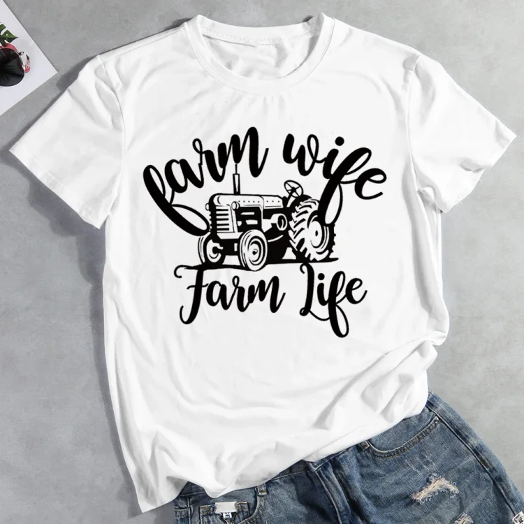 PSL - Farm wife farm life T-shirt Tee -03876