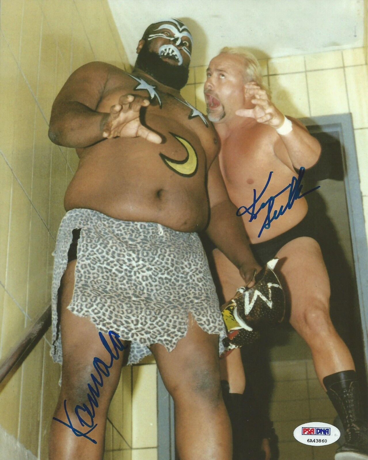 Kamala & Kevin Sullivan Signed WWE 8x10 Photo Poster painting PSA/DNA COA WCW NWA Picture Auto'd