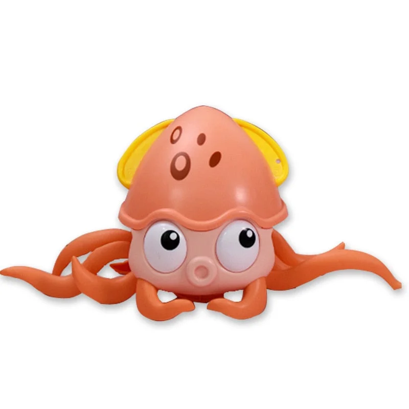 Children Octopus Clockwork Toy Baby Bathing Bath Toys Rope Pulled Crawling Clockwork Crab On Land And Water Boys Girls Toy Gifts