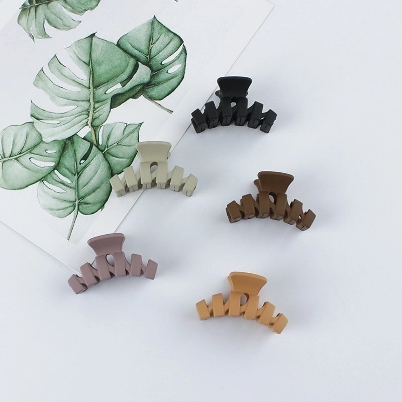 Minimalist Solid Color Arylic Stoving Varnish Hair Claws 1 Piece