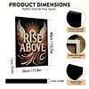 DIY Pearl Painting Rise Above for Home Wall Decor with Frame(30x40cm)