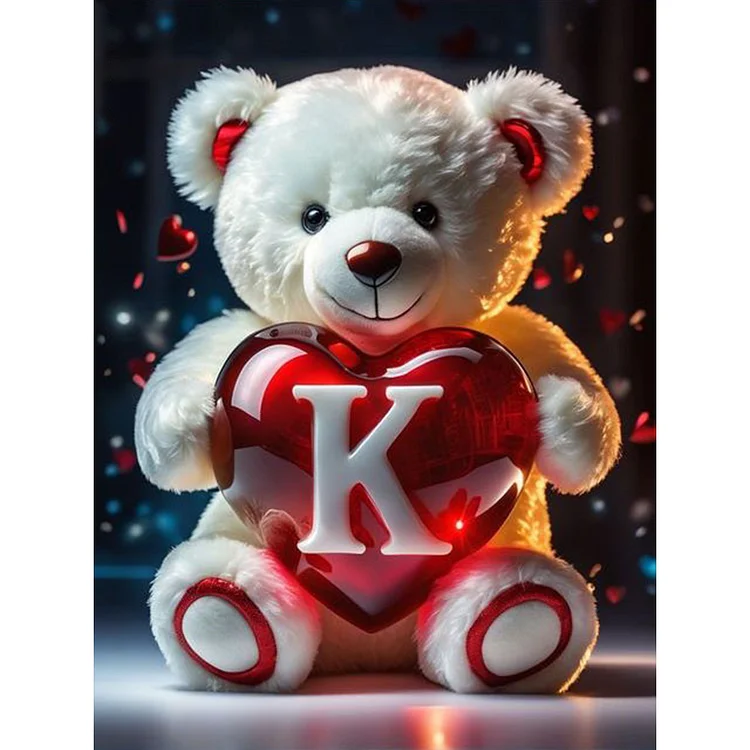 5D DIY Special Shape Diamond Painting Desk Ornament Heart Bear Decor K –  Kohbbcoe