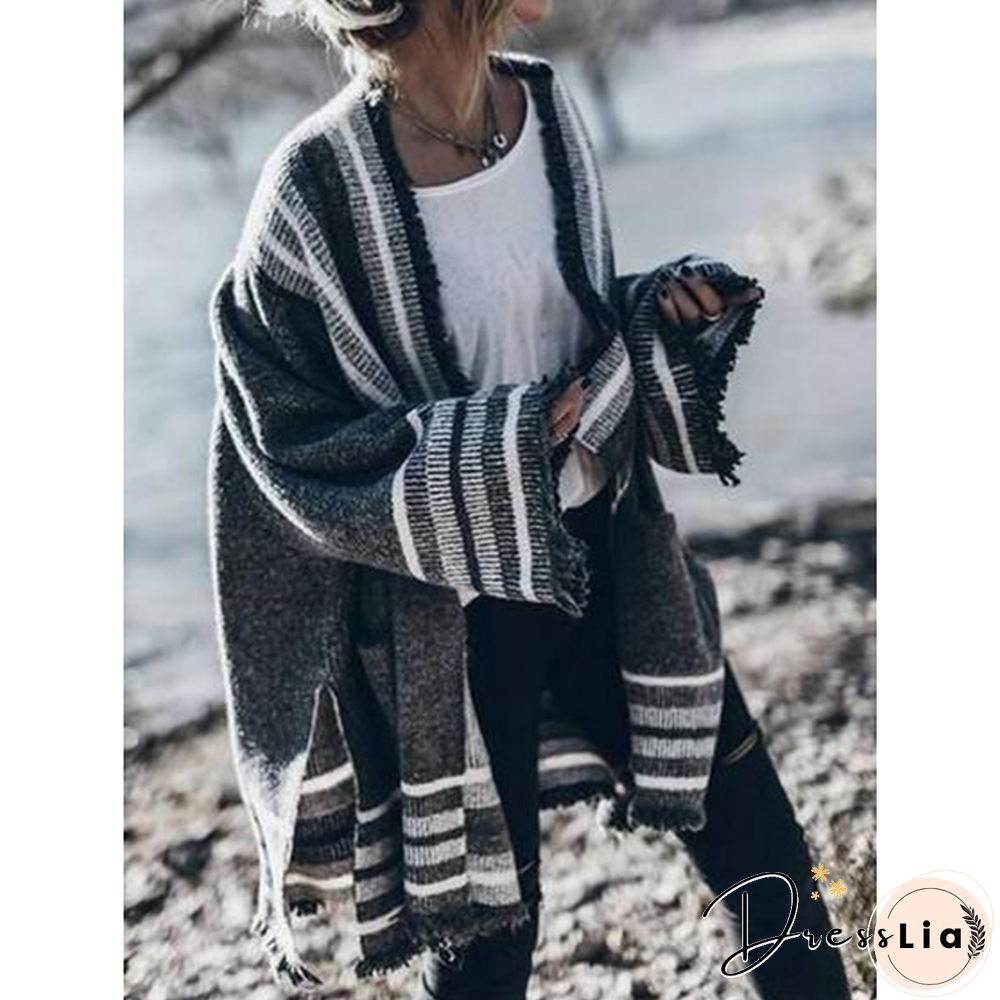 Long Sleeve Knitted Cardigan