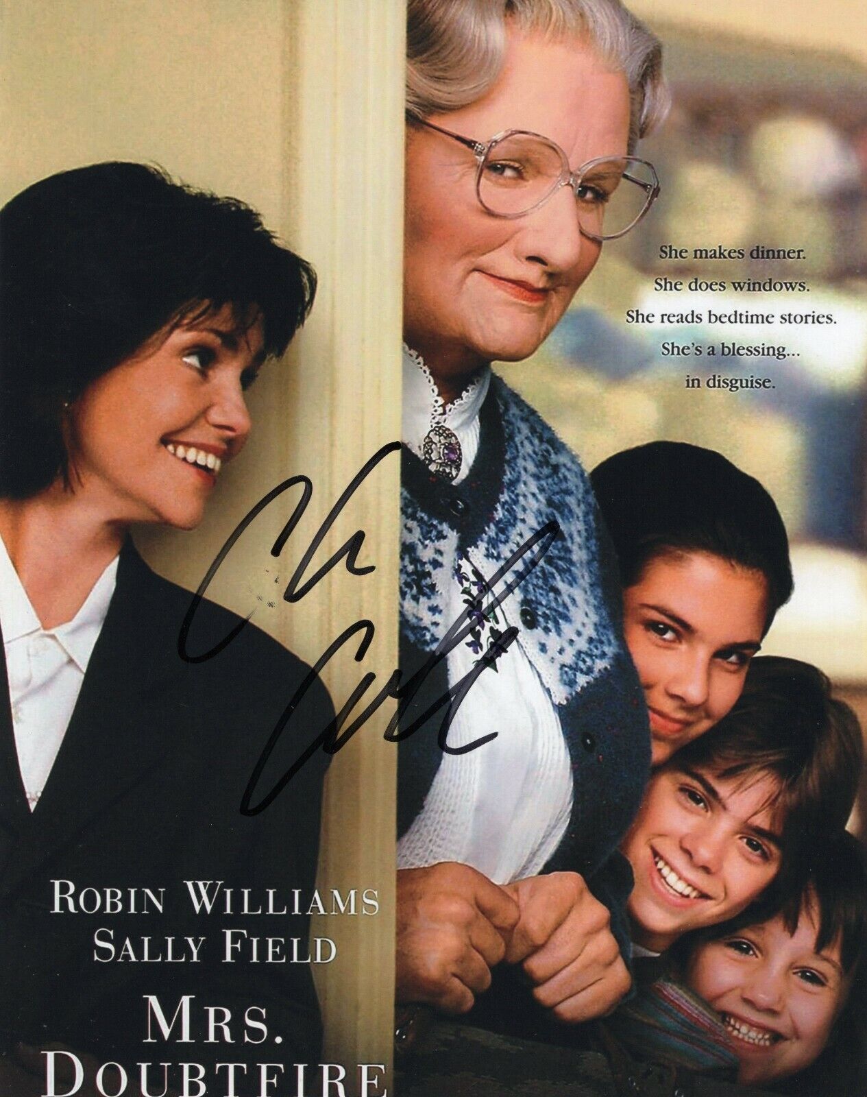 Chris Columbus Signed Mrs. Doubtfire Movie Director 8x10 Photo Poster painting w/COA