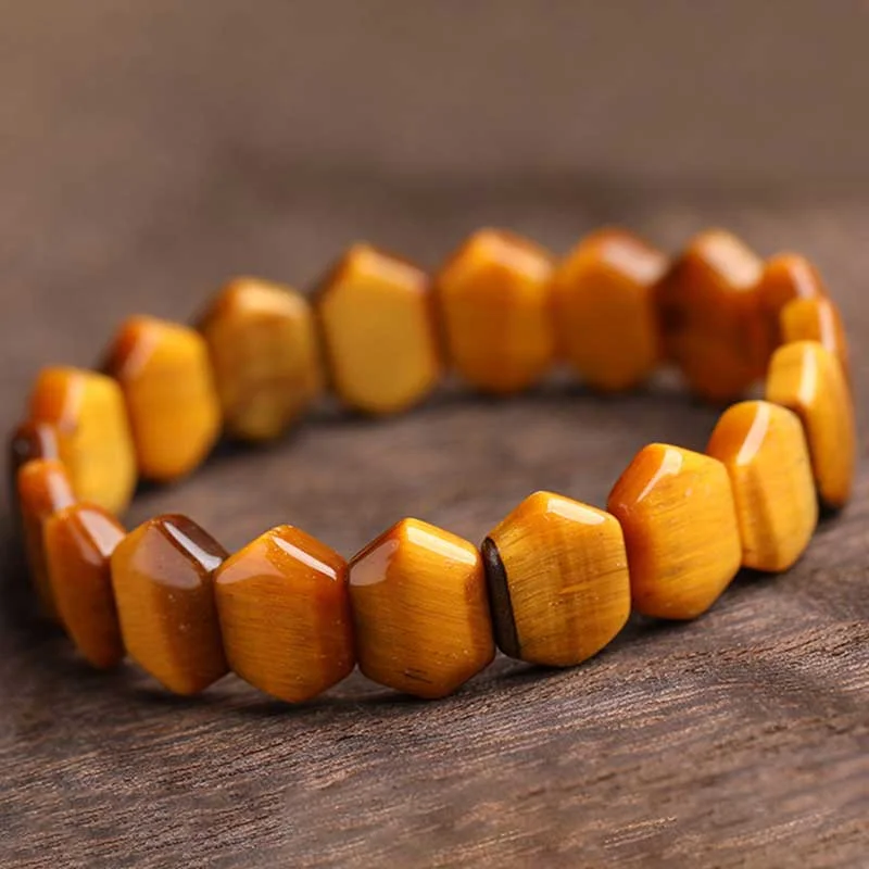 Natural Tiger Eye Strength Protection Bracelet