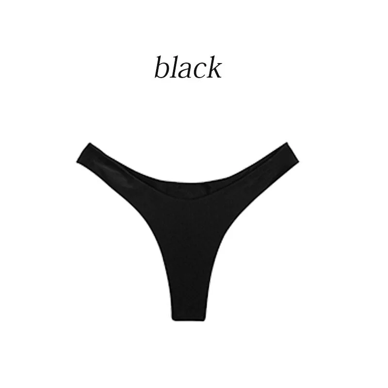 Bikini 2010 Mujer Women Swimwear Sexy Swimsuit Women Solid Biquini Push Up Brazilian Bandeau Bikini Set Padded Bra Bathing Suit