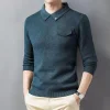 Cashmere-Blend Polo-Neck Sweater [10 Colors]