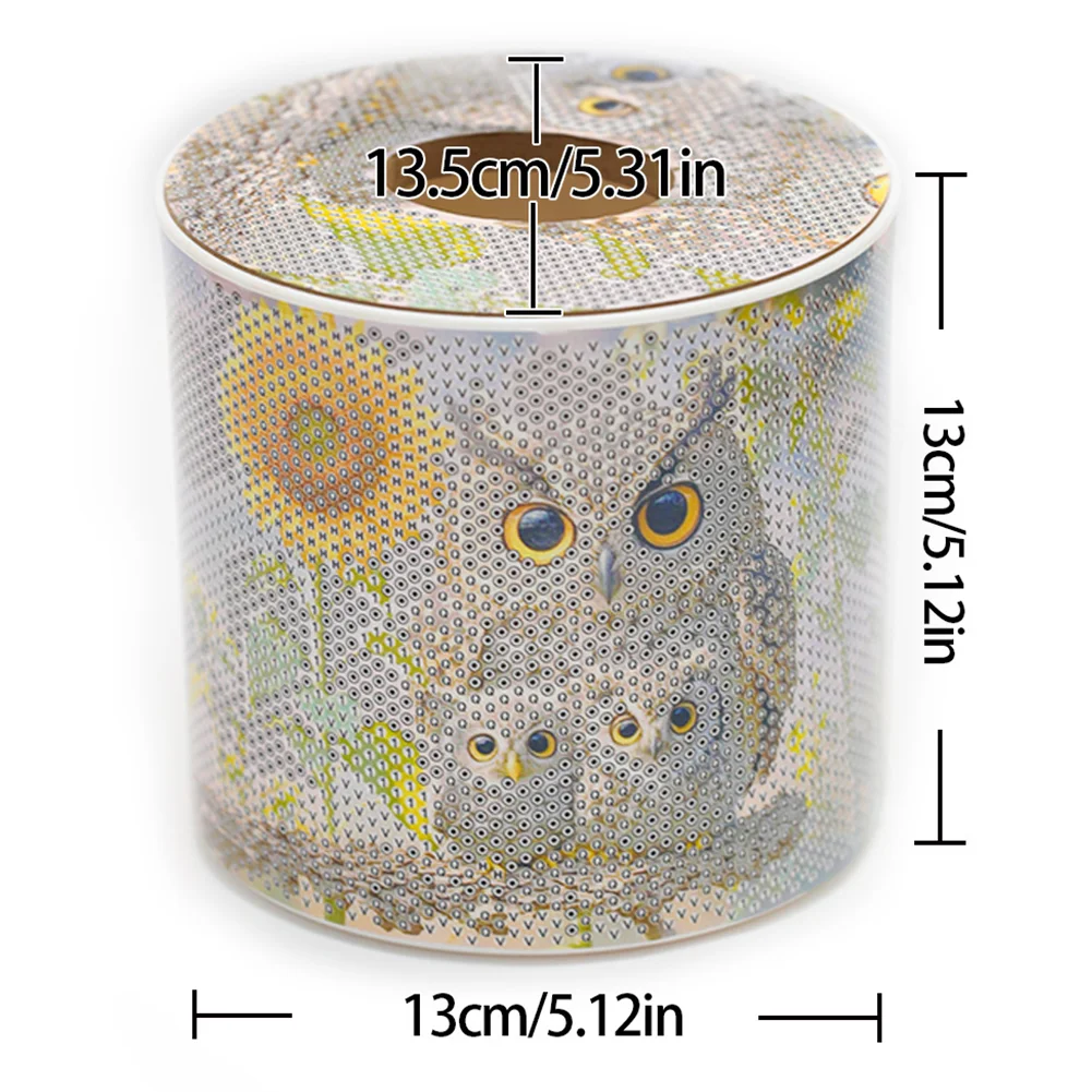 Owl DIY Diamond Painting Handmade Tissue Holder Rhinestones Crystal Tissue Box
