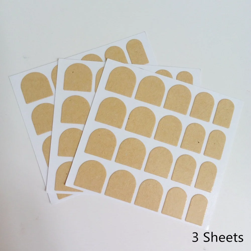 1/3/5/10/20 Sheets DIY Nail Art Double Sided Self Adhesive Sticker For Fake Nails Sticker Tape Glue Tool-Nail Inspo