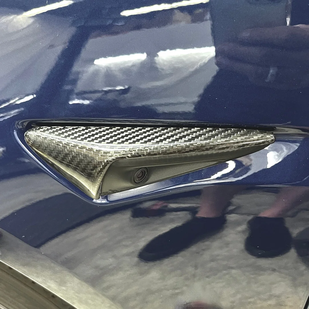 [Real Carbon Fiber] Turn Signal Cover For Model S/X/3/Y (1 Pair) (2016-2022)