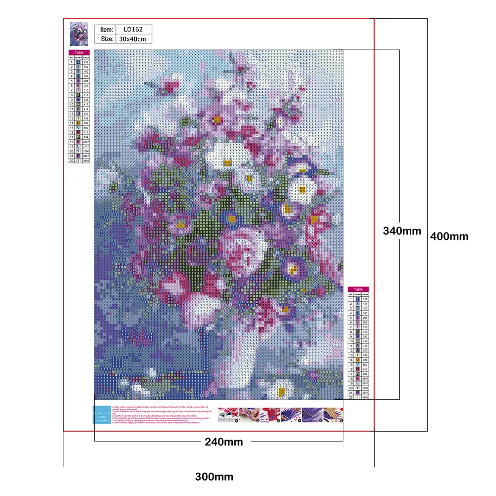 Diamond Painting - Full Round Drill - Flower(30*40cm)