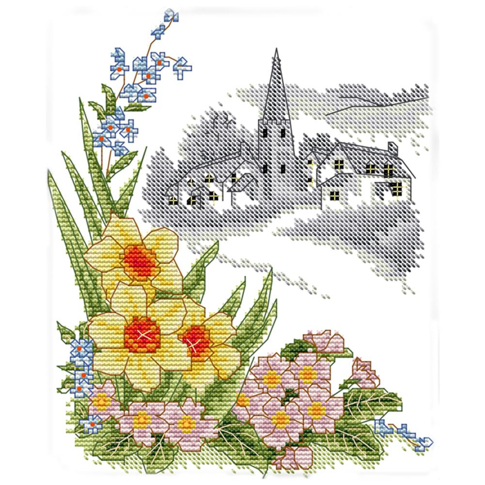 

Spring Winter Jasmine - 14CT Stamped Cross Stitch - 27*21cm, 501 Original