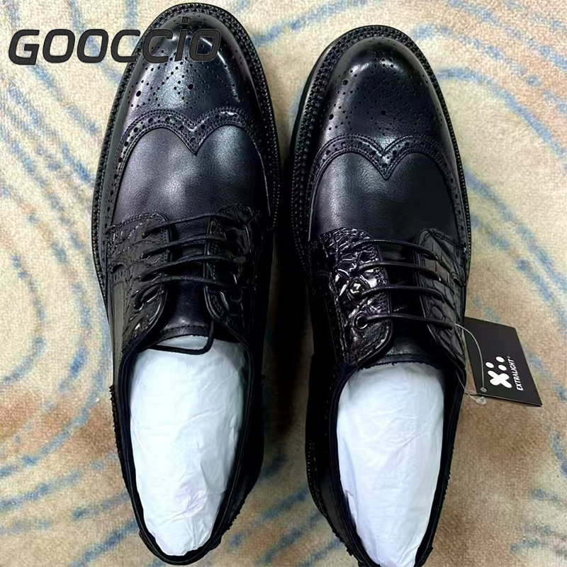 YH198 Prenium Calf-Skin Dress Shoes/Derby Shoes For Men GOOCCIO   