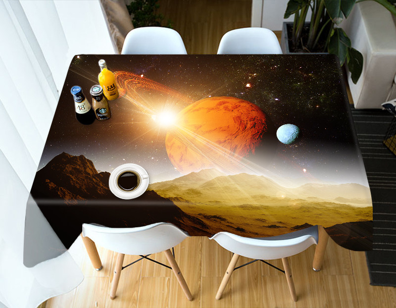 

Earth in the Sky - 3D Tablecloth, 140*210cm, 501 Original