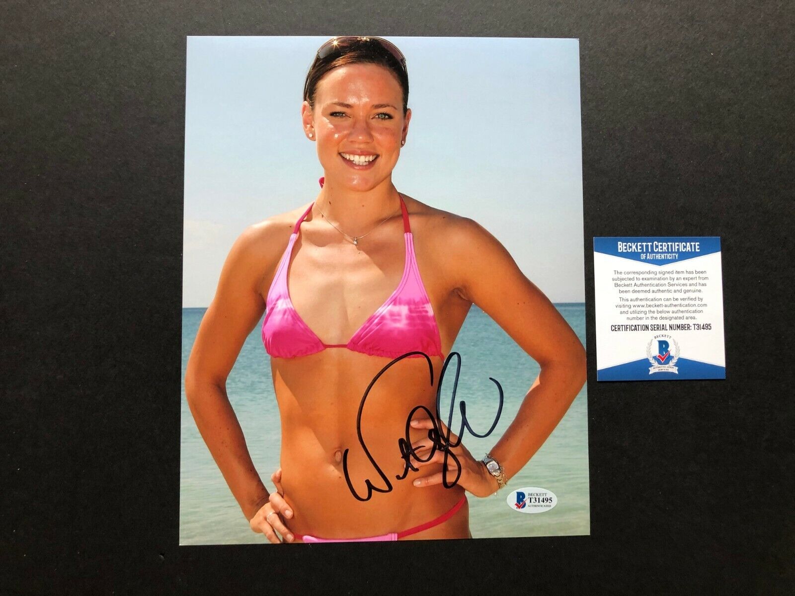 Natalie Coughlin Hot! signed autographed US Olympic 8x10 Photo Poster painting Beckett BAS coa