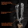 Carabiner Multitool with Pocket Knives, 8-in-1 EDC Carabiners, Serrated Knife, Rope Cutter, Screwdriver, Can Bottle Opener, Ruler, Folding Knife for Camping Hiking