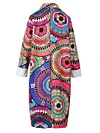 Loose Ethnic Printed Long Sleeves Coats