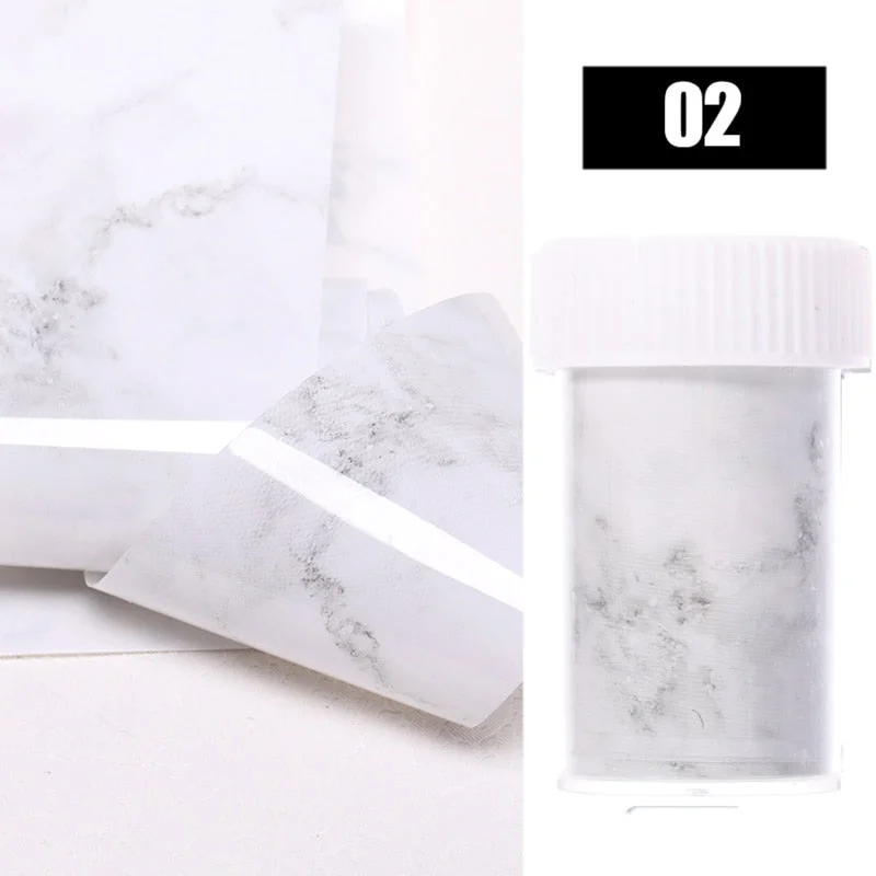 Nail Foils Marble Series Nail Transfer Foils Decorations DIY Idea Nail Art Transfer Sticker Decals Nail Accessories 4*100cm