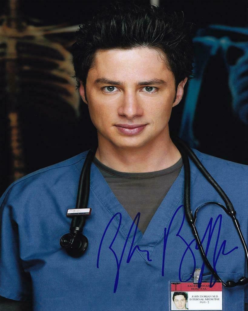 Zach Braff Scrubs SIGNED AUTOGRAPHED 10 X 8