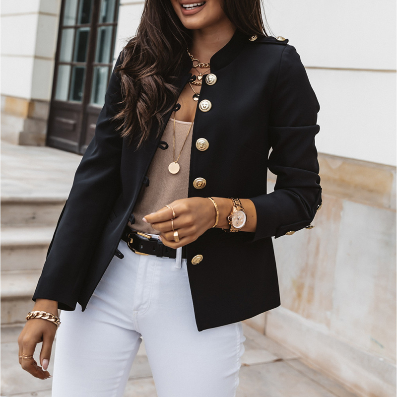 Fashion Casual Single-breasted Short Jacket wearshes