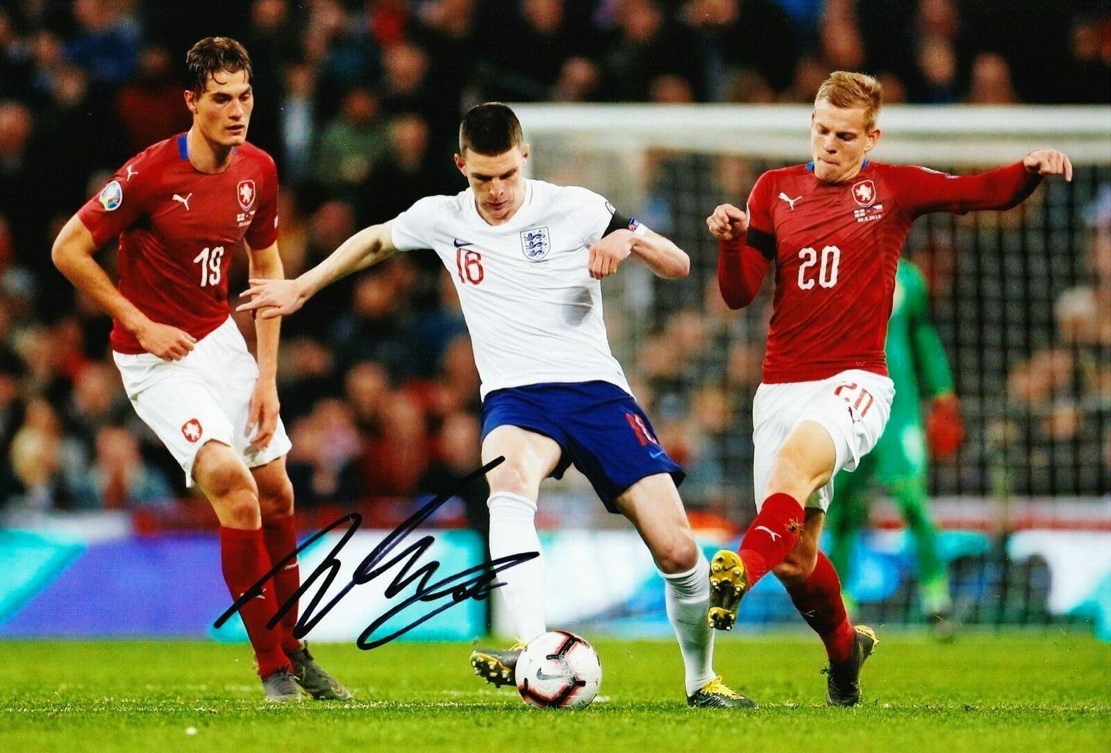 Declan Rice Signed 12X8 Photo Poster painting England & West Ham AFTAL COA (9119)