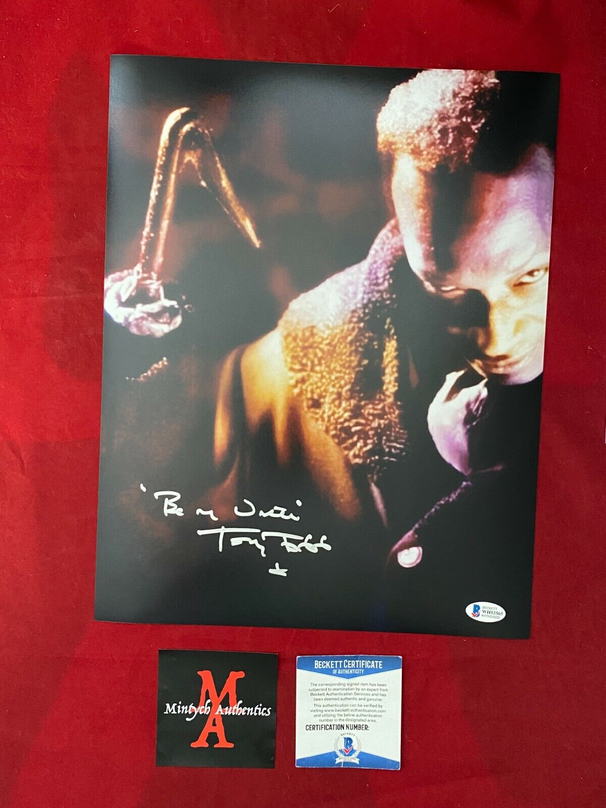 TONY TODD AUTOGRAPHED SIGNED 11x14 Photo Poster painting! CANDYMAN! BECKETT COA! HORROR!