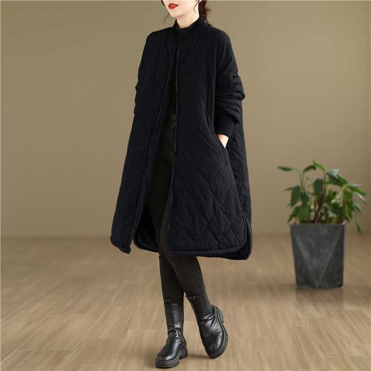 Loose Faux Lambswool Thickened Cotton Coat