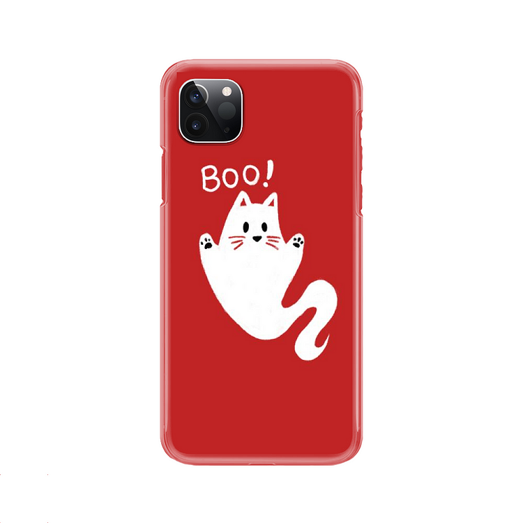 Spooky Cat Ghost, Halloween iPhone Case