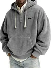 Men's Textured Relaxed-Fit Oversized Corduroy Hoodie