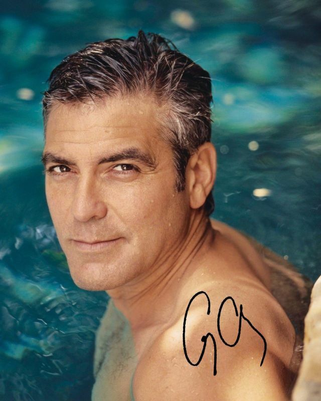 George Clooney Autograph Signed Photo Poster painting Print