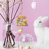 Easter Alphabet Double Sided - 5D DIY Craft Keychain
