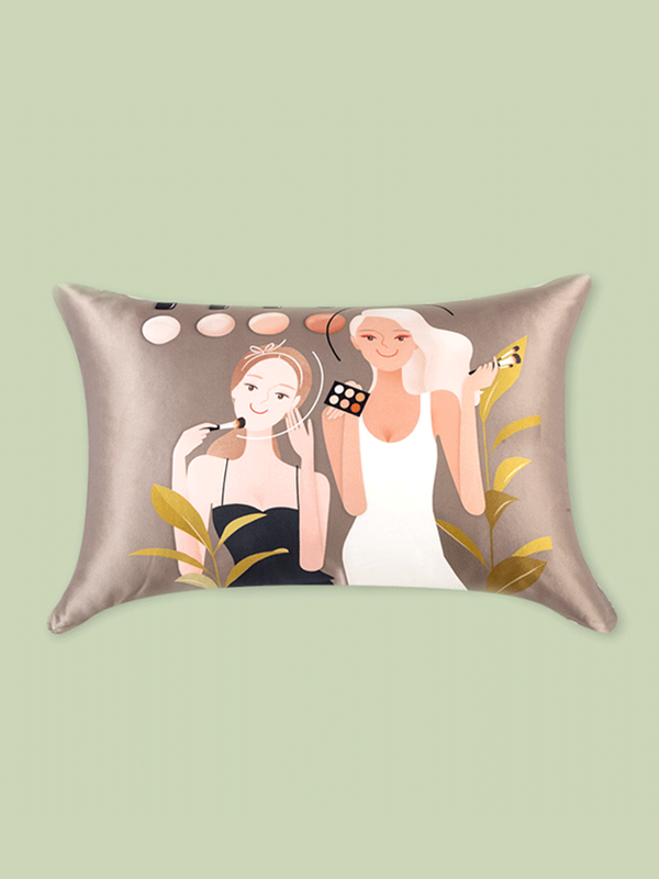 Besties Single Side Silk Pillowcase