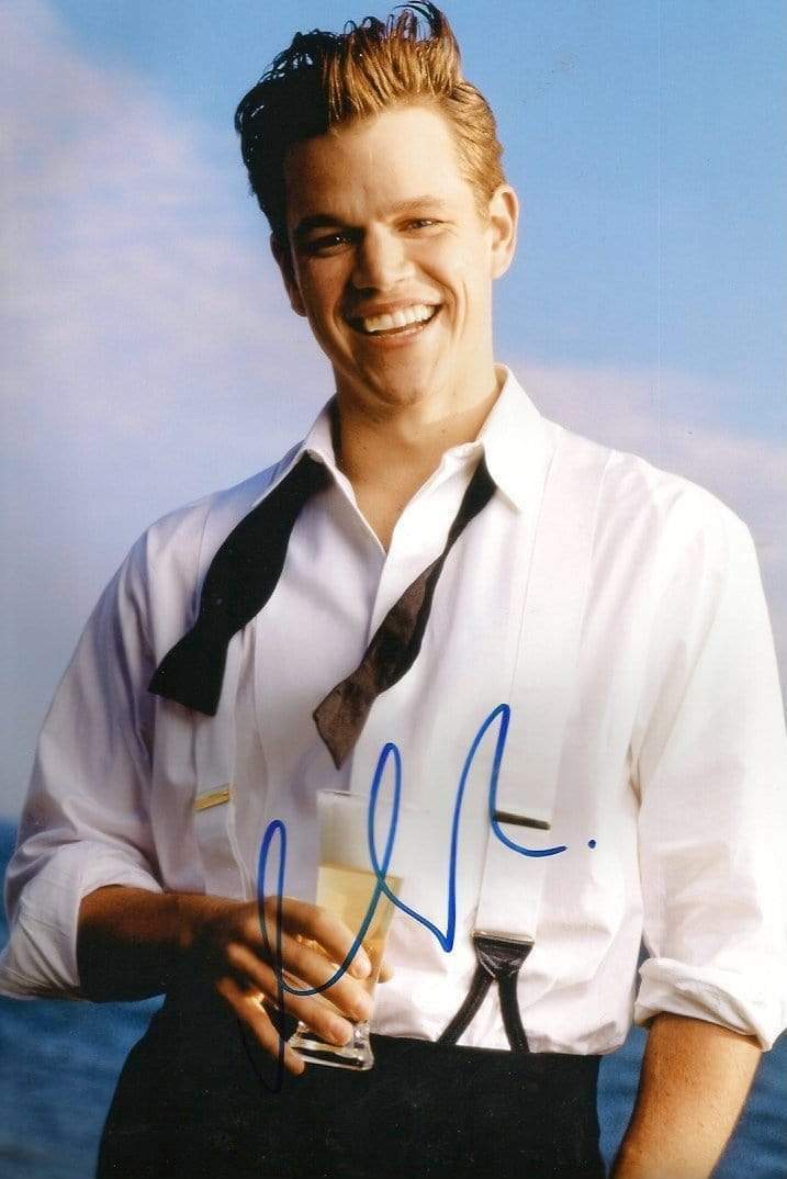 Matt Damon TOP ACTOR autograph, In-Person signed Photo Poster painting