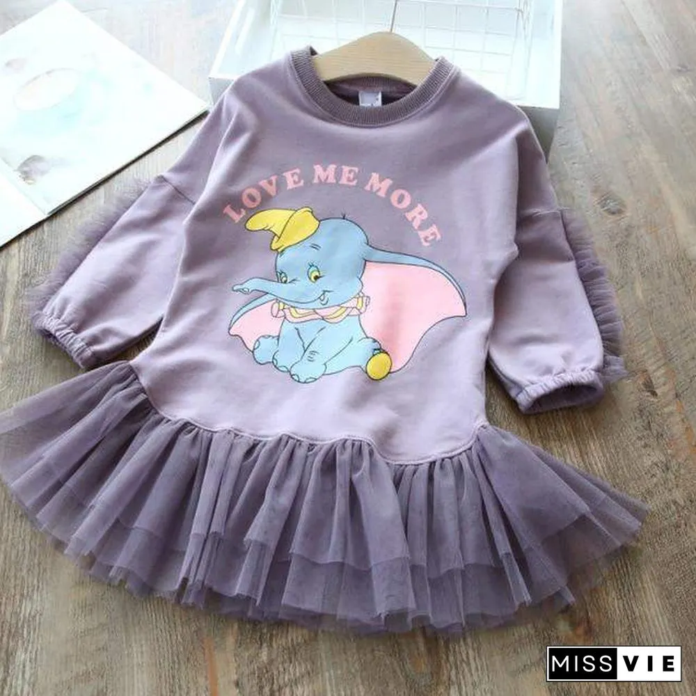 Autumn WInter Animal Style Girls Dresses