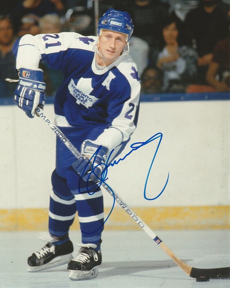 VINTAGE BORJE SALMING SIGNED TORONTO MAPLE LEAFS 8x10 Photo Poster painting #2 Autograph PROOF!