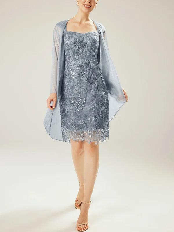 Suspender solid color dress chiffon top suit