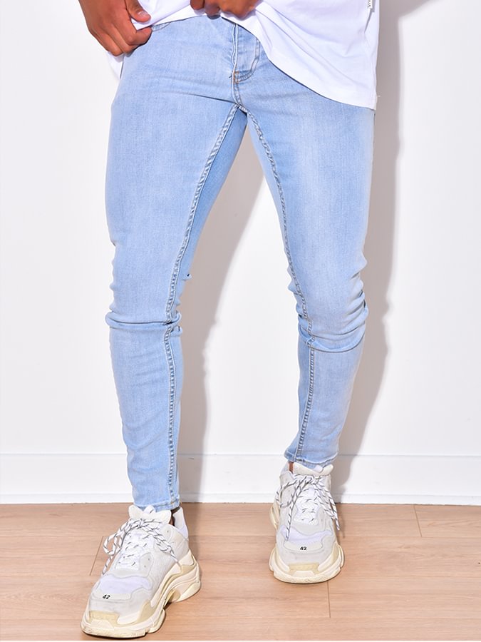 Men Casual Light Blue Jeans